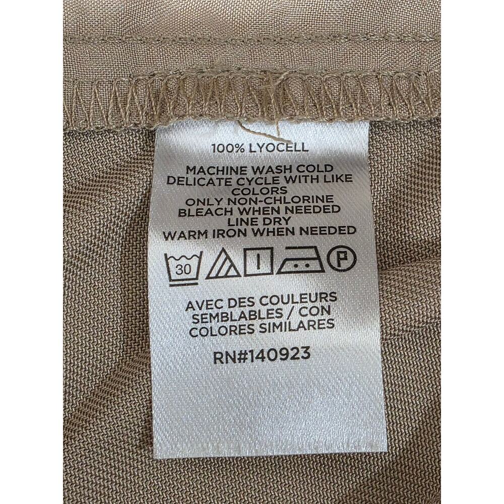 NWT Ann Taylor Loft Emory taper pants - khaki tan camel - 10 - Picture 5 of 5